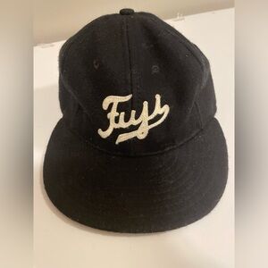 Ebbets Field Flannels Black Cap with White Details